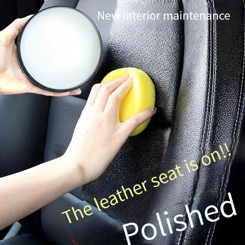Car Leather Seat Maintenance Cream PU Cleaning Care Balm Conditioner Auto Interior Sofa Shoes Polishing Stain Removal Refurbish