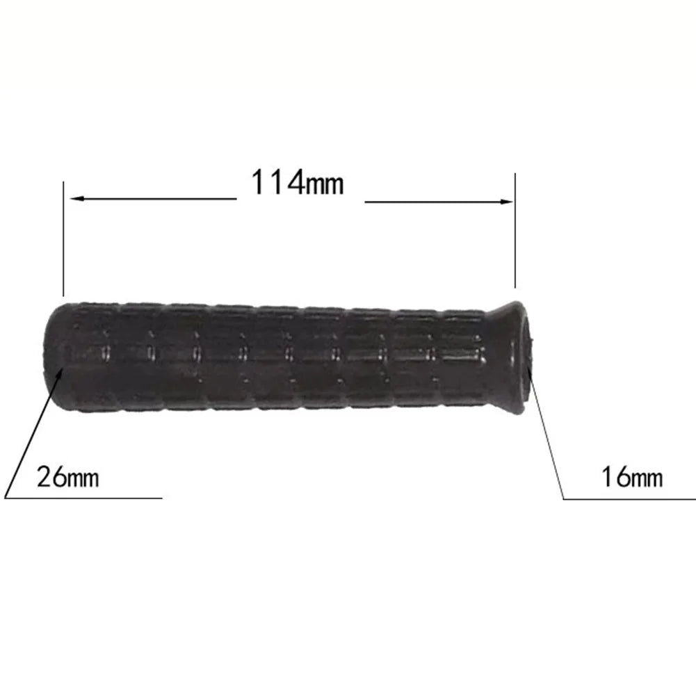 2pcs Wheelbarrow Handles Rubber Round Tubes Anti-skid Shock Absorption Universal Weatherproof Replacement Handle Cover