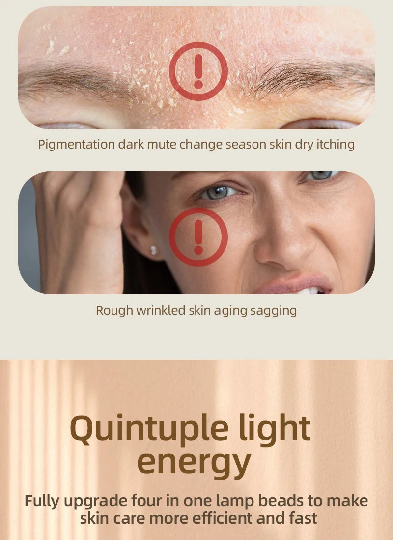 4 in 1 Red Led Light Therapy Infrared Flexible Soft Mask Silicone 4 Color Led Therapy Anti Aging Advanced Photon Mask IPX7 New