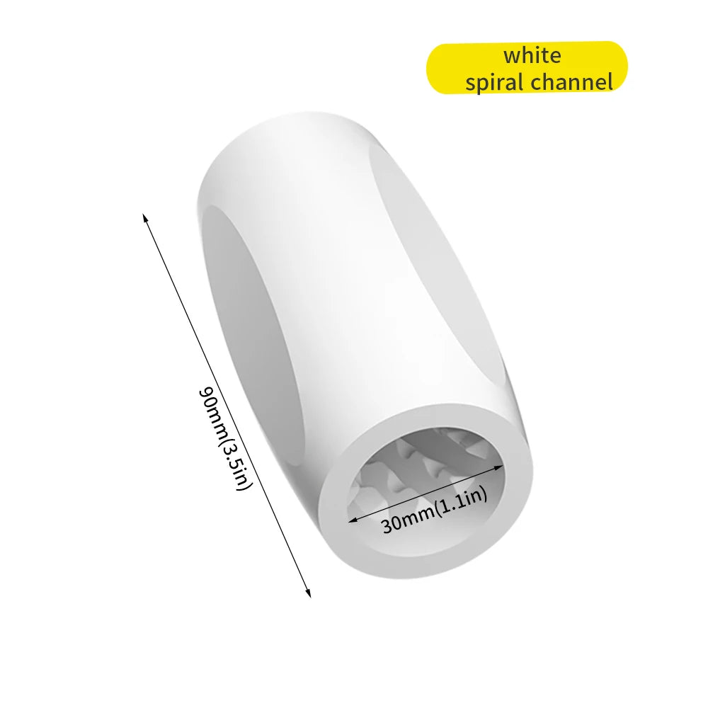 Transparent Male Masturbator Artificial Pussy Vaginal for Men Sucking Penis Pump Portable TPE Sex Toys for Adult Supplies