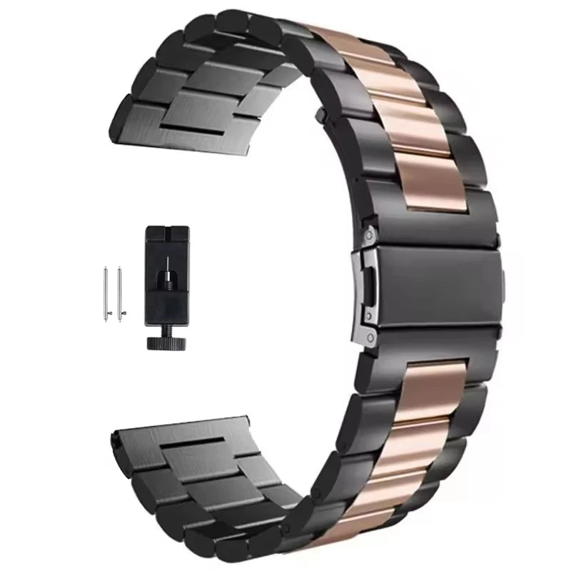 22mm 20mm Metal Band for Samsung Galaxy Watch 7 6 5 4 40mm 44mm 46mm 5Pro 45mm Stainless Steel Strap for Amazfit Bip Huawei GT4.