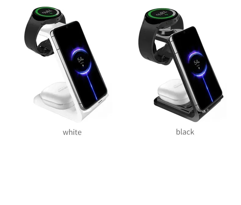 3 in 1 Wireless Charger Stand For Samsung Galaxy S23 S22 S21 Watch 6 Pro/5/4/3 Active 1 2 Buds 2 Pro Plus Fast Charging Station