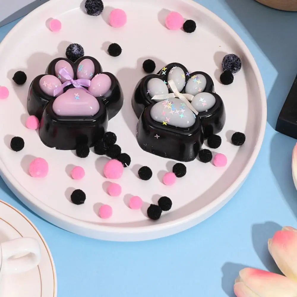 Squeeze Cat Paw Toys Pinching Cat Paw Decompressing Toy Soft Sticky Stress Relief Relax Toys