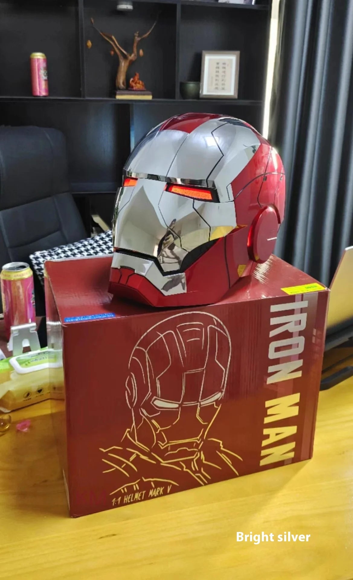 Jarvis Iron Man Helmet Mk5 Real Man Wearable And Deformable Voice Controlled Electric Opening And Touching Remote Control Ak Diy