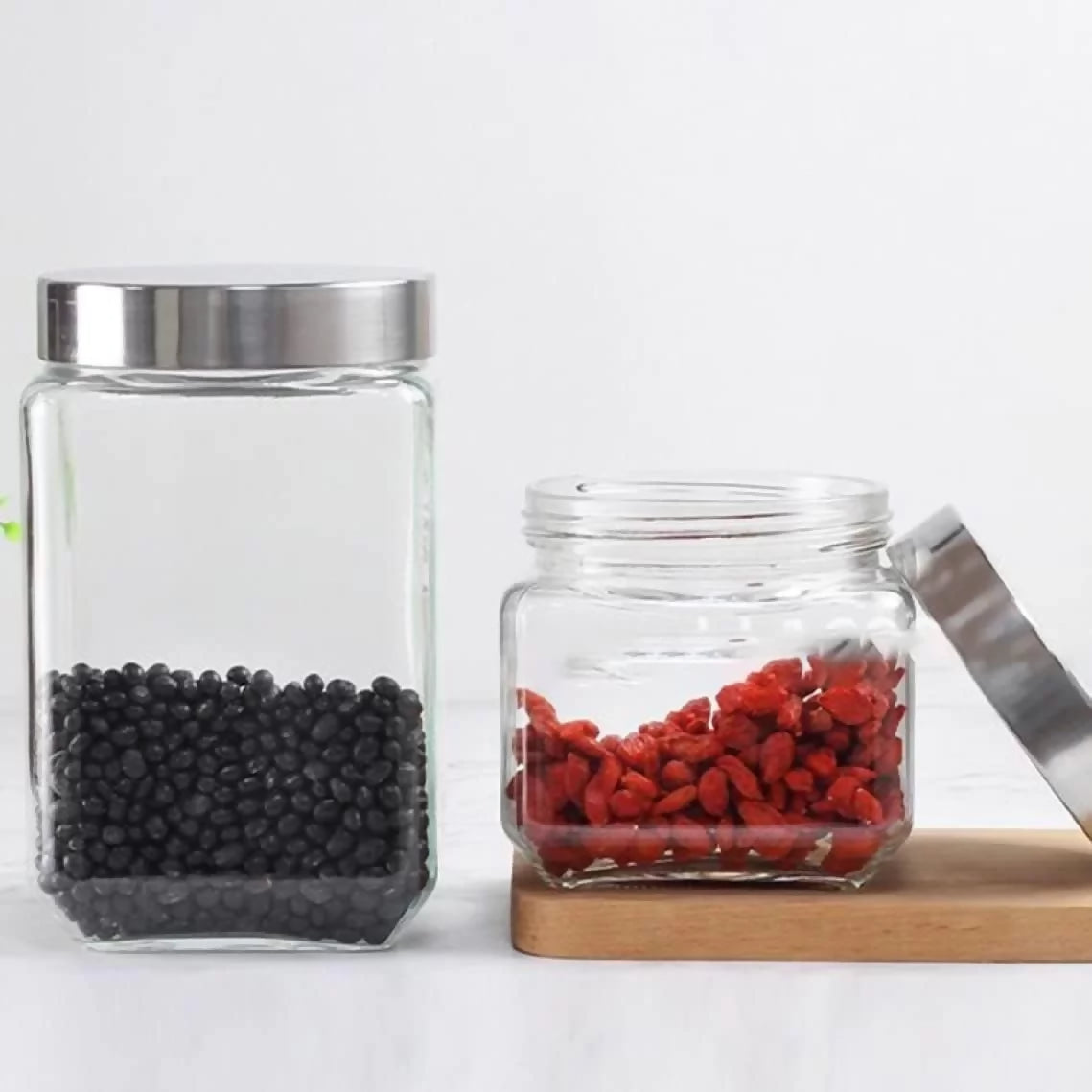 Glass Jar with S/Steel Lid