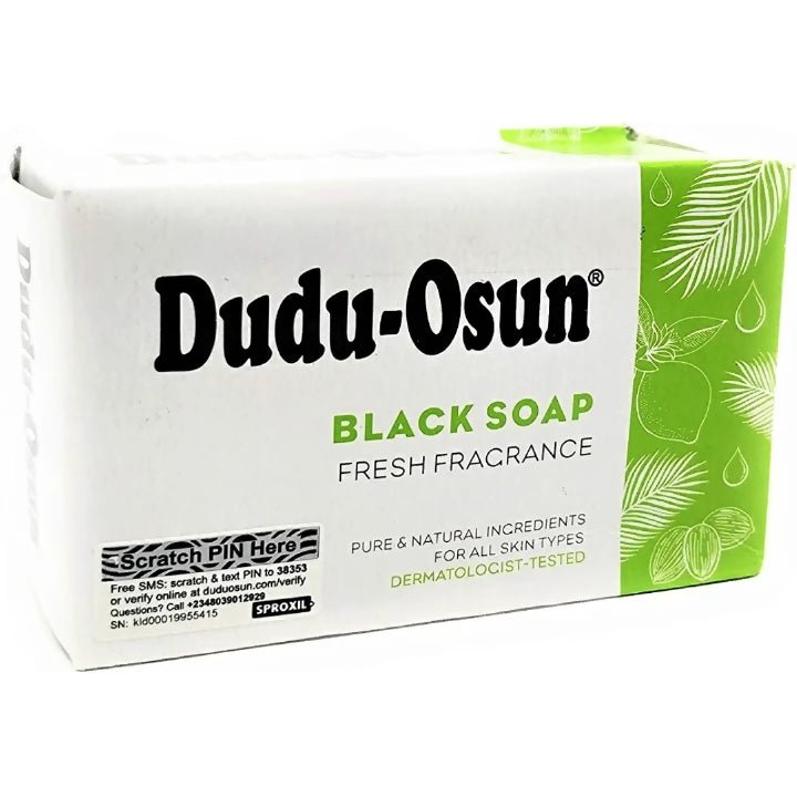 4 PCS Dudu-Osun African Black Soap Pure Natural