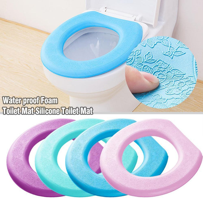 Sticker Adhesive Toilet Cushion Commode Liners Seat Padded Cushion Potty Cover