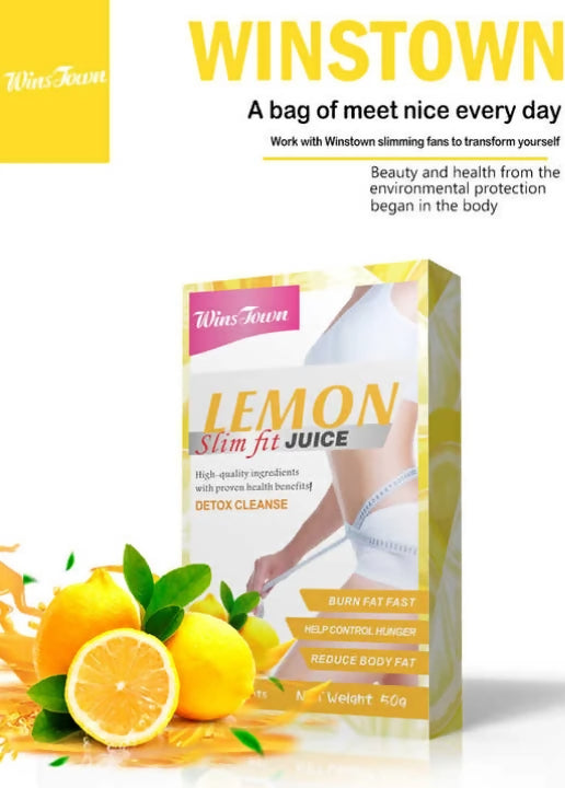 Lemon Slim Fit Juice Wins Detox Cleanse, Flat Tummy Beauty- Wins Town