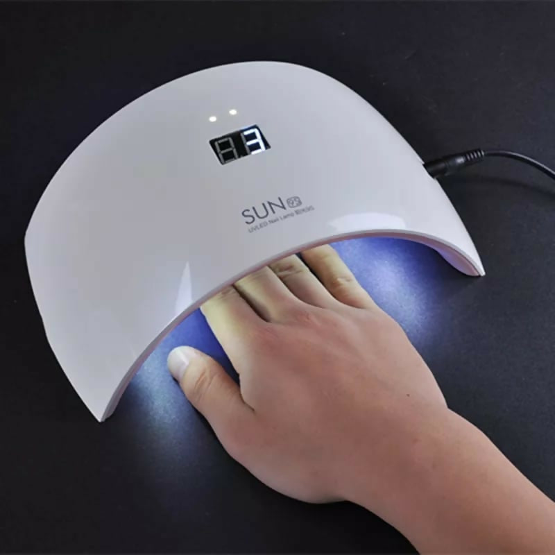 Professional UV/LED nail lamp dryer gel polish. Sun X9plus. 48W