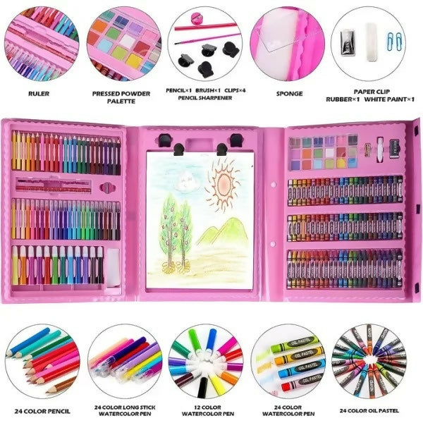 208pc Colouring Art Set For Kids