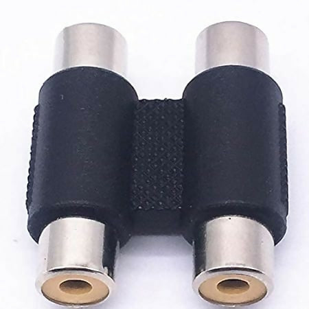 2RCA Female to 2RCA Female Audio Connector Adapter AV Audio Video Plug QW