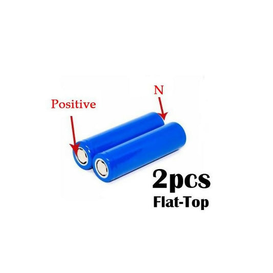 2pcs 18650 Lithium Rechargeable Batteries 3.7v Cylindrical