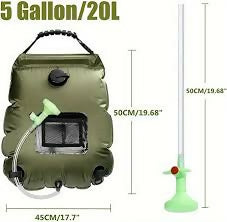 20L Solar Water Storage Bags Portable Camping Hiking Heating Shower Bathing Bags