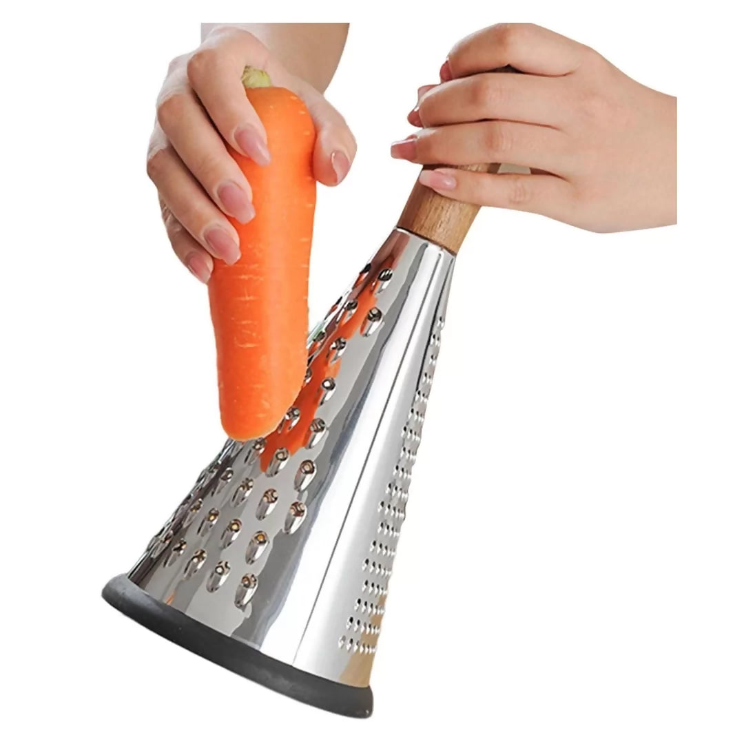 Conical Grater with Wooden Handle