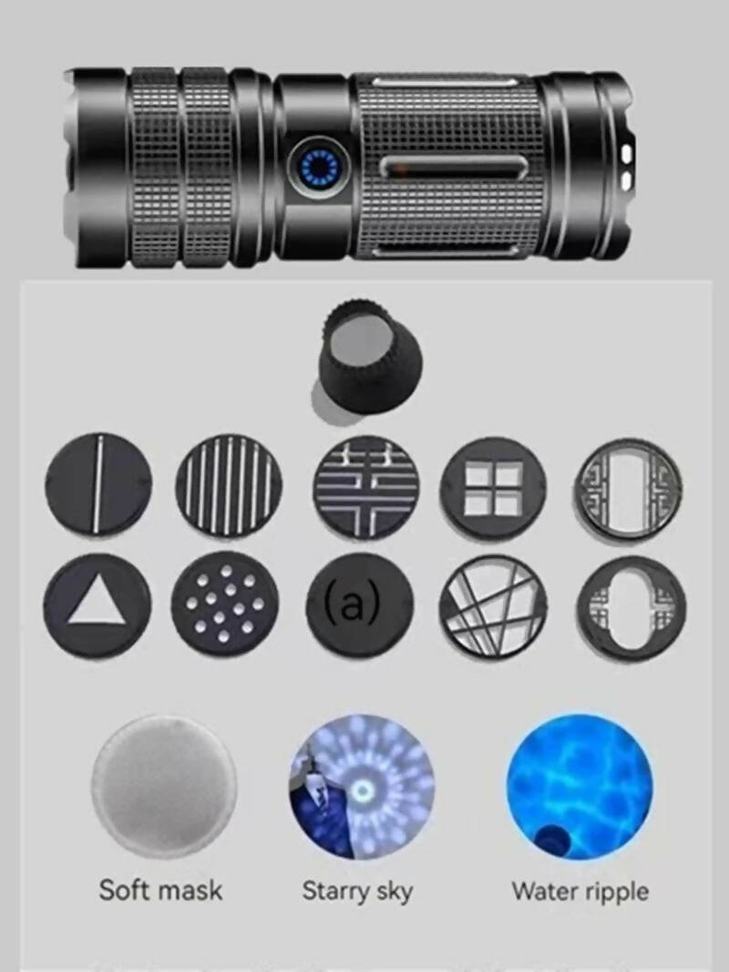 4 Colors RGB Flashlight replacement LED for Photograph Photo Lighting Shadow Making Modeling Magnetic Pattern Sheet Condenser