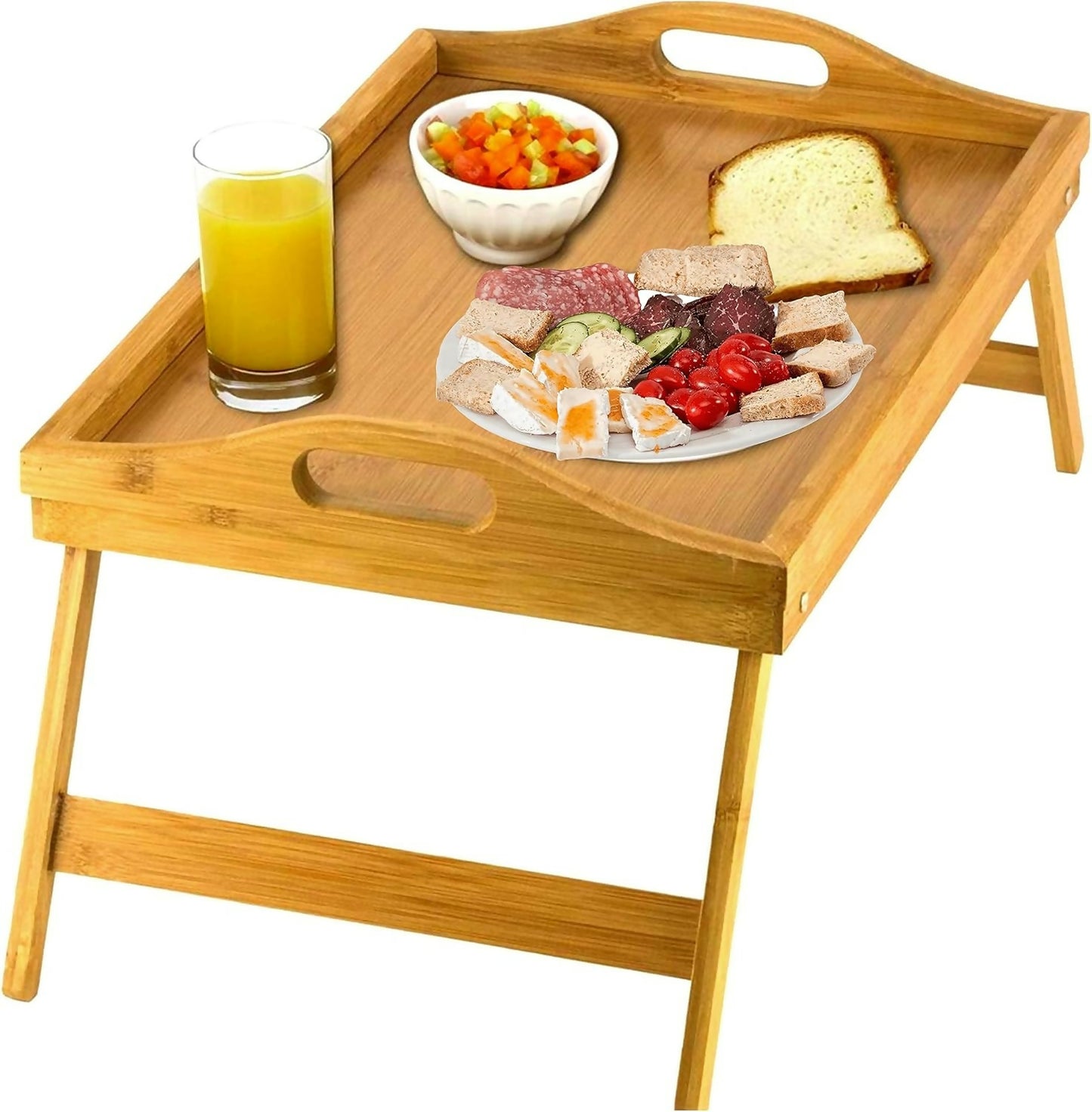 Foldable Bamboo Bed Tray