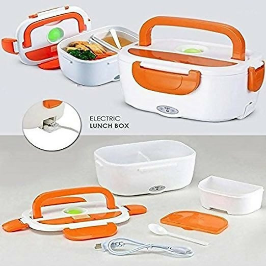 Portable Travel USB Charging Electric Lunch Box & Food Warmer Multi Color Multi- Color