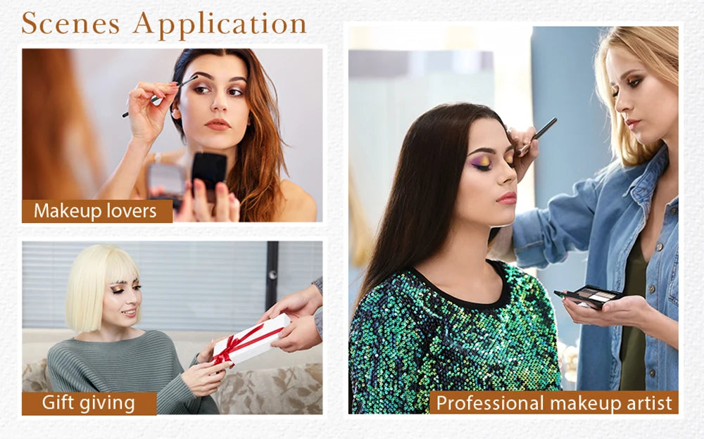 Jessup Makeup Brushes 14pc Makeup Brush set Synthetic Foundation Brush Powder Contour Eyeshadow Liner Blending Highlight T329