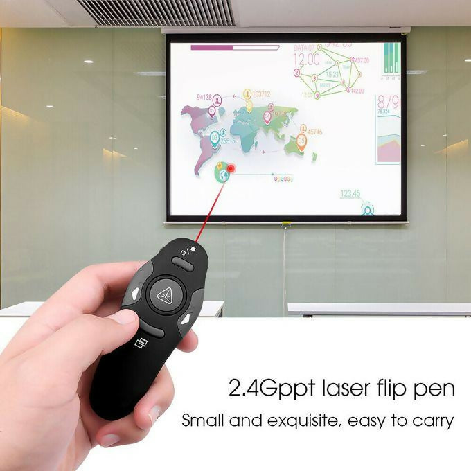 2.4G Wireless Laser Pointer Red Presenter LED USB Pen PPT Remote Control Powerpoint Presentation