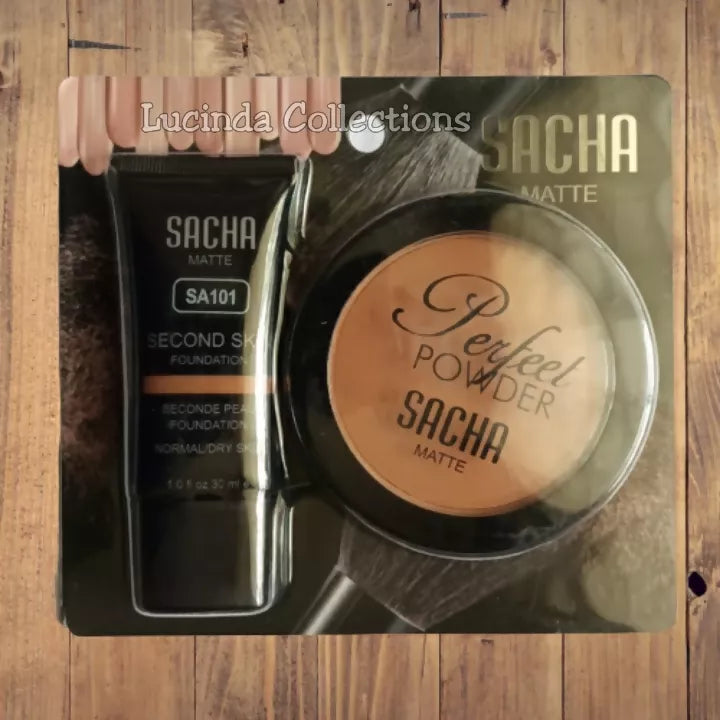 Sacha Matte 2 in 1 - Perfect Powder + Second Skin Foundation