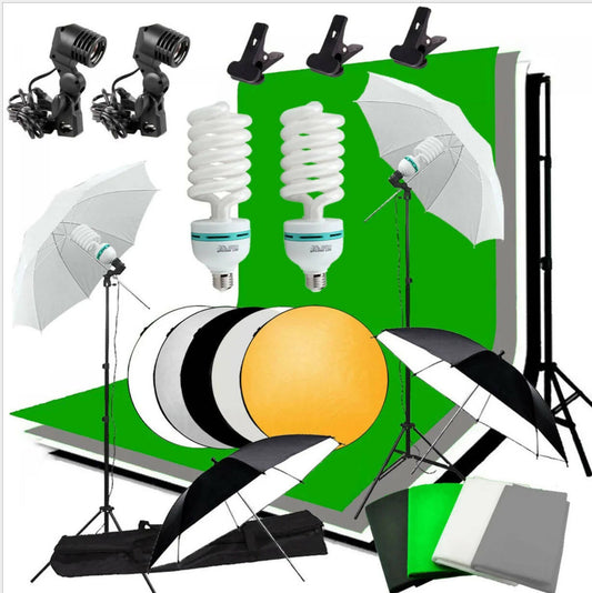 Single Lamp Head Softbox with Backdrop Stand Video Photography Light Kit Photo Studio Accessories