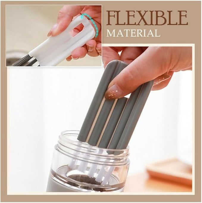 Flexible gap cleaning brush