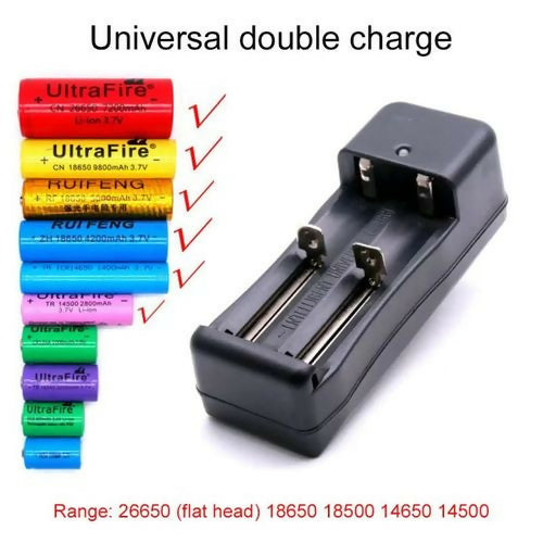 Universal Battery Charger 1/2 Slot Adapter 18650