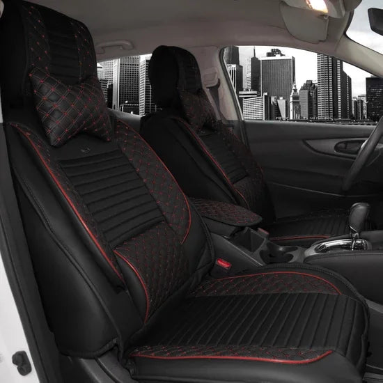 Stil Luxury Car Seat Cover Black White For Honda Civic