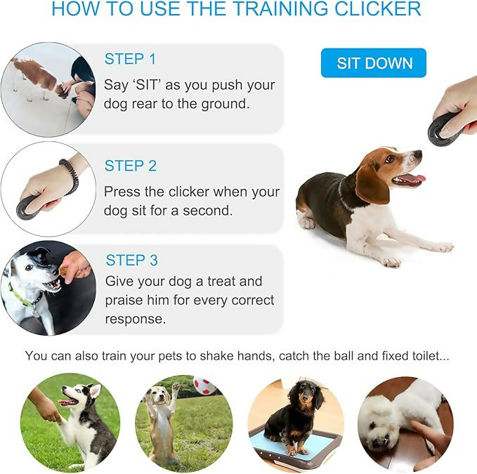 Dog Training Clicker with Wrist Strap