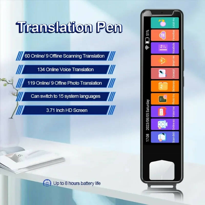 Offline Smart Language Translation Pen Scanner Voice Translator Machine Arabic for Quran 134 Languages Intelligent Translator