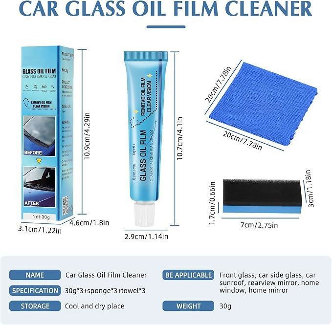 Rayhong Car Windscreen Glass Oil Film Watermark Remover 30ml