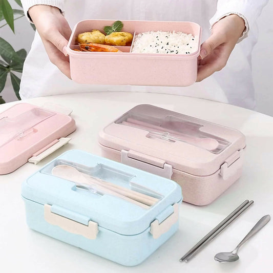 1200ml Bento Lunch Box With Spoon & Fork