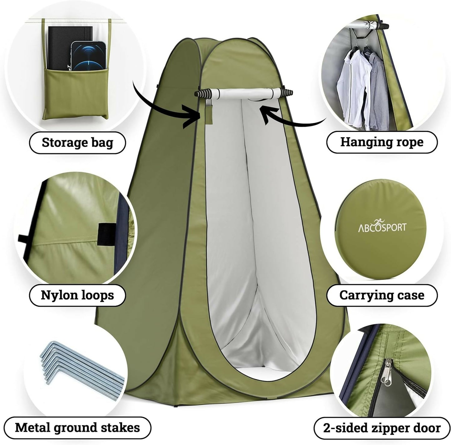 Reliable Camping shower tent