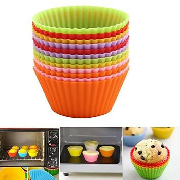 Silicone Cupcake Mold 12pc Set