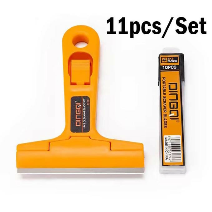 11pcs/set Razor Blade Scraper Tool, Cleaning For Scraping Labels, Decals, Stickers, Caulk, Adhesive, Paint Removal