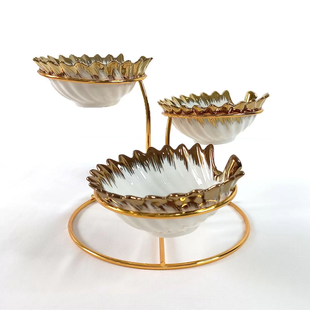 3 Tiered Ceramic Bowl Set