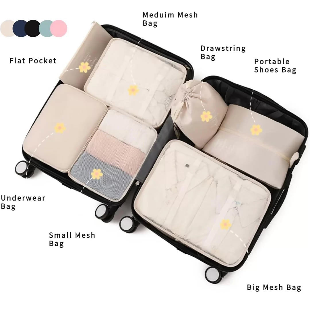 Suitcase Organizer Bags 7pc Set