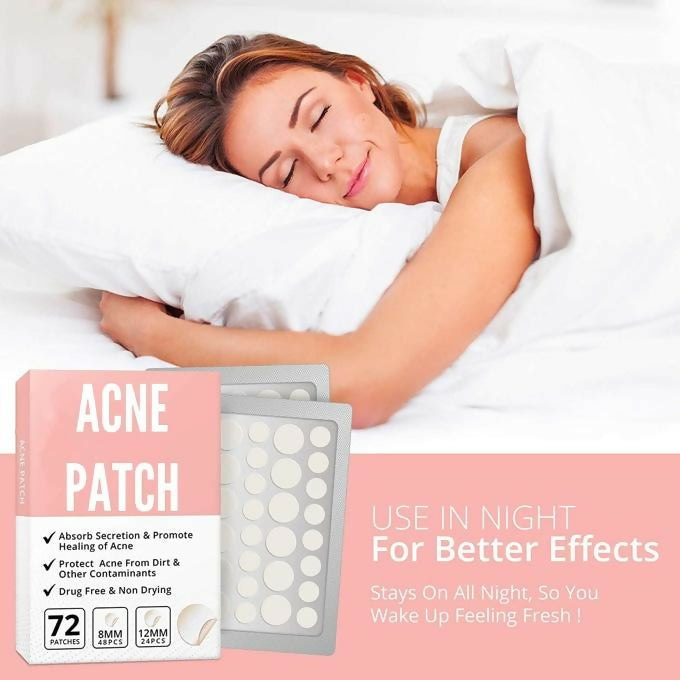 72pcs Acne Pimple Patches Hydrocolloid Waterproof Stickers Royal Prestige Facial Patch Scar Cover Mask