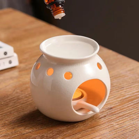 White Ceramic Essential Oil Burner
