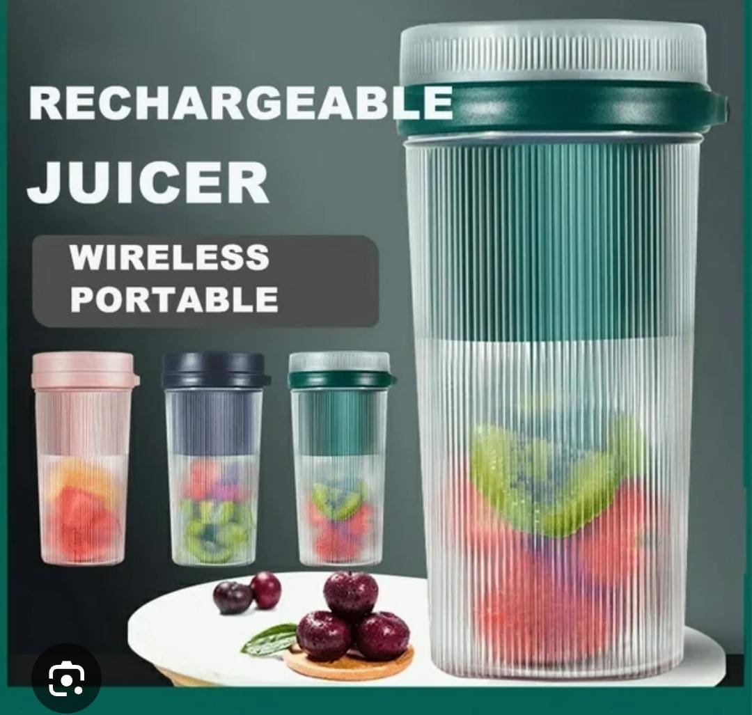 Jubake 400ml Rechargeable Portable Blender – USB Charging, 1500mAh Battery, Mini Smoothie & Juice Maker