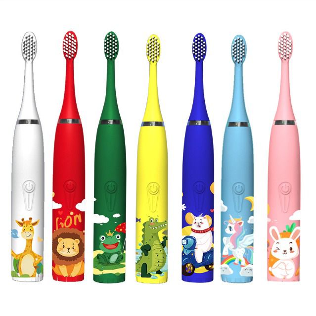 Smart Kids Electric Toothbrush – Battery Operated & Rechargeable Options with Replaceable Heads