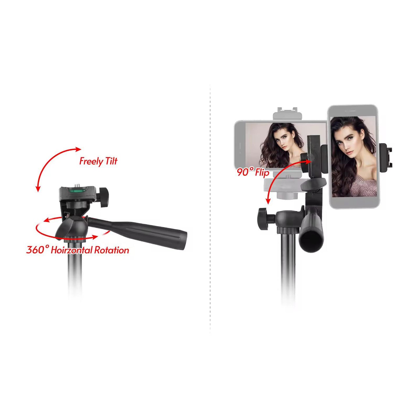 Complete Vlogging Kit with Tripod Stand, Noise-Cancelling Microphone, LED Video Light & Remote – KIT-05LM