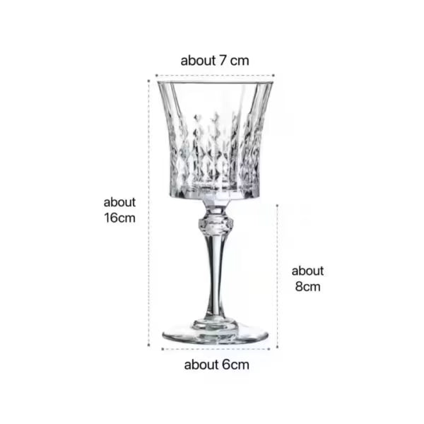 260ml Vintage Wine Glass Set(6pc)