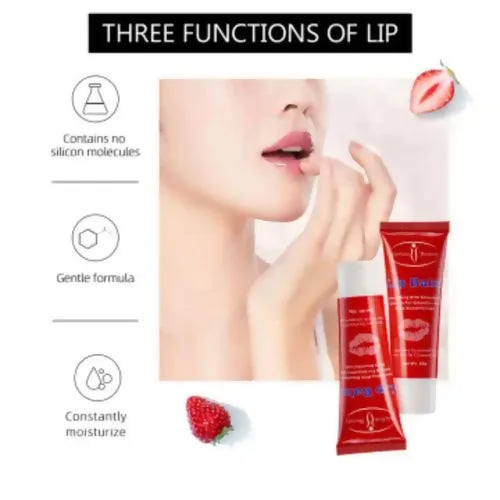 Aichun Beauty Lip Balm Moisturizing Emollient Strawberry Extract Flavor -50g