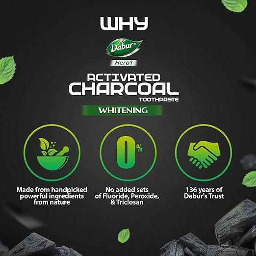 Dabur Natural Toothpaste ( Activated Charcoal 150gm)