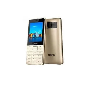 Tecno T301 Dual Sim - Gold With Memory Card Slot Upto 32 GB