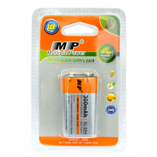 Multiple Power 9V Volt Li-ion Ni-MH Rechargeable Battery Pack 6F22