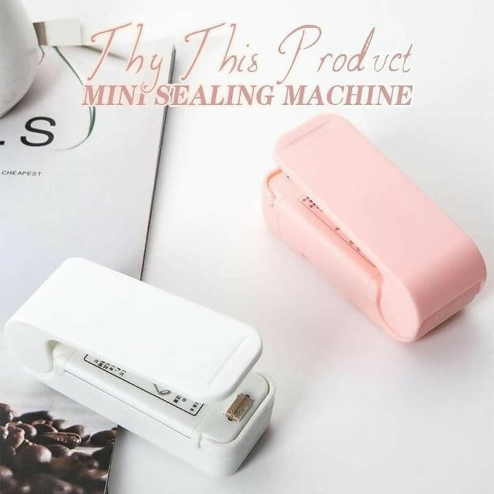 Battery powered mini sealing machine with magnetic plate