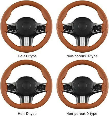 Microfiber Faux Leather DIY Car Steering Wheel Cover