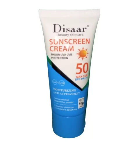 Disaar UVA/UVB Sunscreen Sensitive Sun Cream Sunblock SPF 50